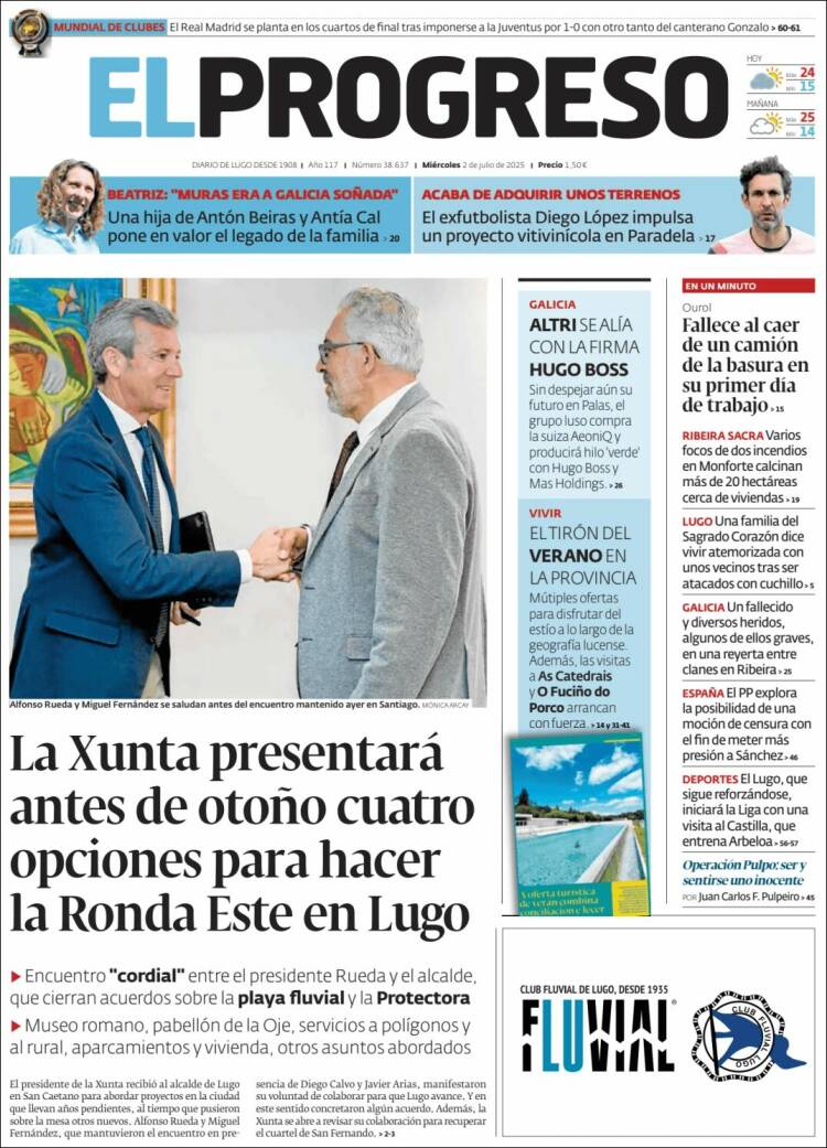 Portada de El Progreso (España)