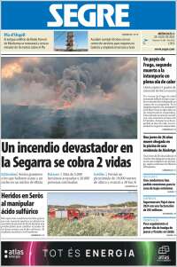 Portada de Segre  (Espagne)