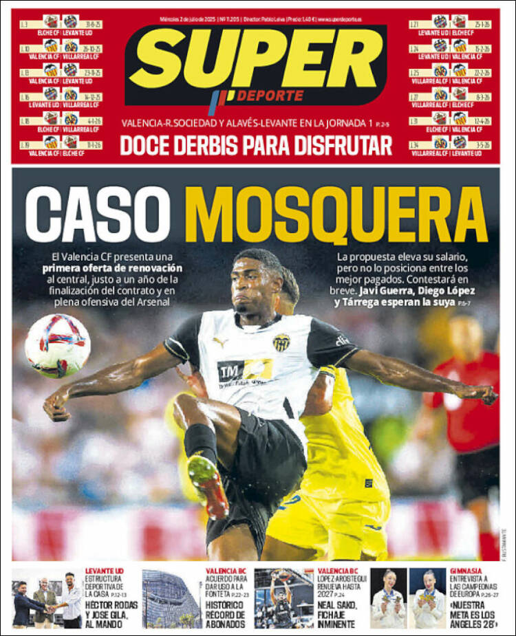 Portada de Superdeporte (Espagne)