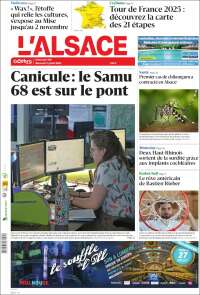 Portada de Journal L'Alsace (France)