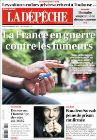 Portada de La Dépêche du Midi (France)
