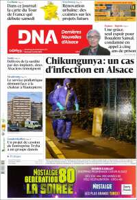 Portada de Les Dernières Nouvelles d'Alsace (France)