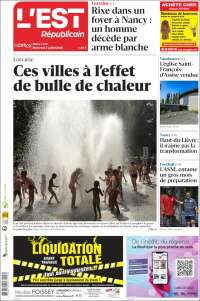 Portada de L'Est Republicain (France)