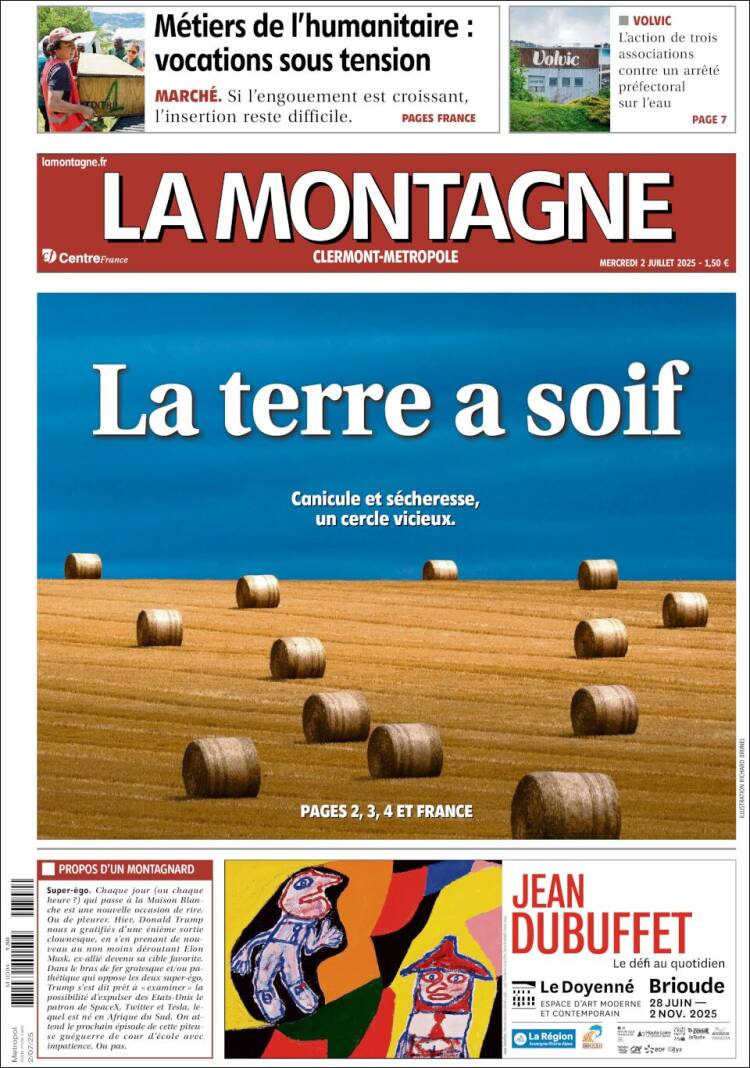 Portada de La Montagne (Francia)