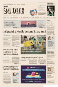 Portada de Il Sole 24 ORE (Italie)