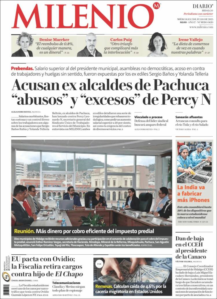 Portada de Milenio de Hidalgo (México)