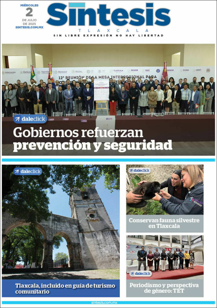 Portada de Síntesis de Tlaxcala (México)