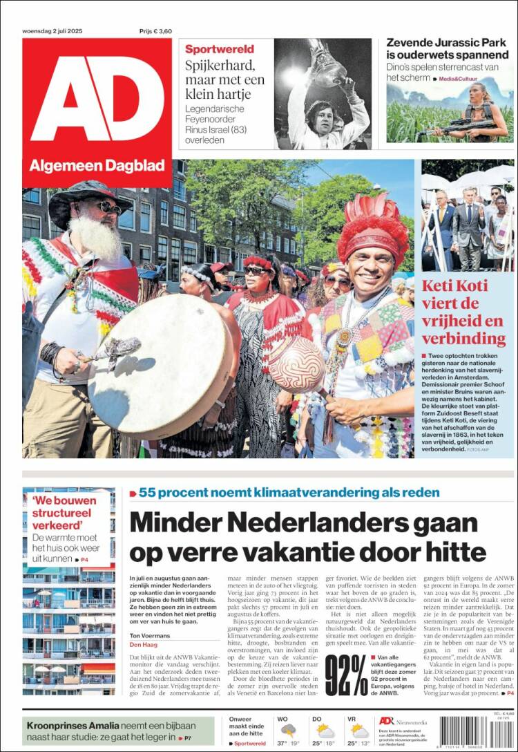 Portada de AD (Países Bajos)