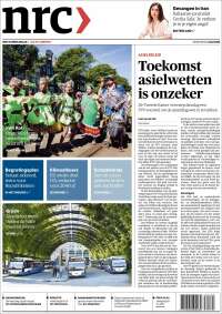 Portada de NRC Handelsblad (Países Bajos)