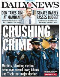 Portada de Daily News - New York (USA)