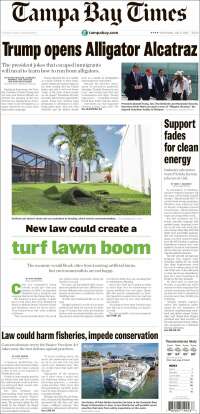 Portada de Tampa Bay Times (États-Unis)