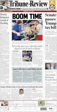 Portada de Tribune-Review (États-Unis)