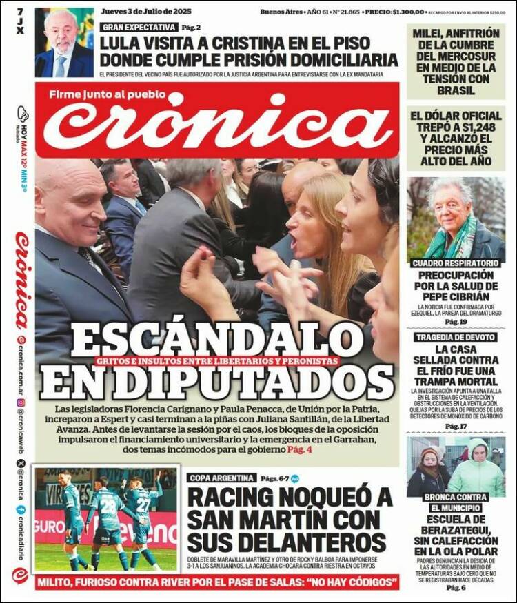 Portada de La Voz del Chaco (Argentina)