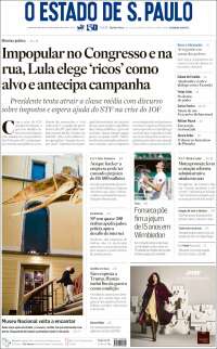 Portada de O Estado de São Paulo (Brasil)