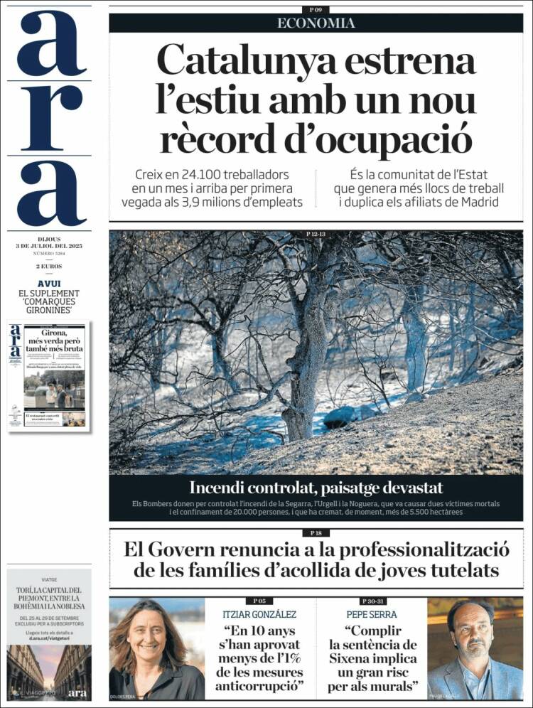 Portada de Ara (España)