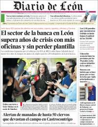 Portada de Diario de León (Espagne)