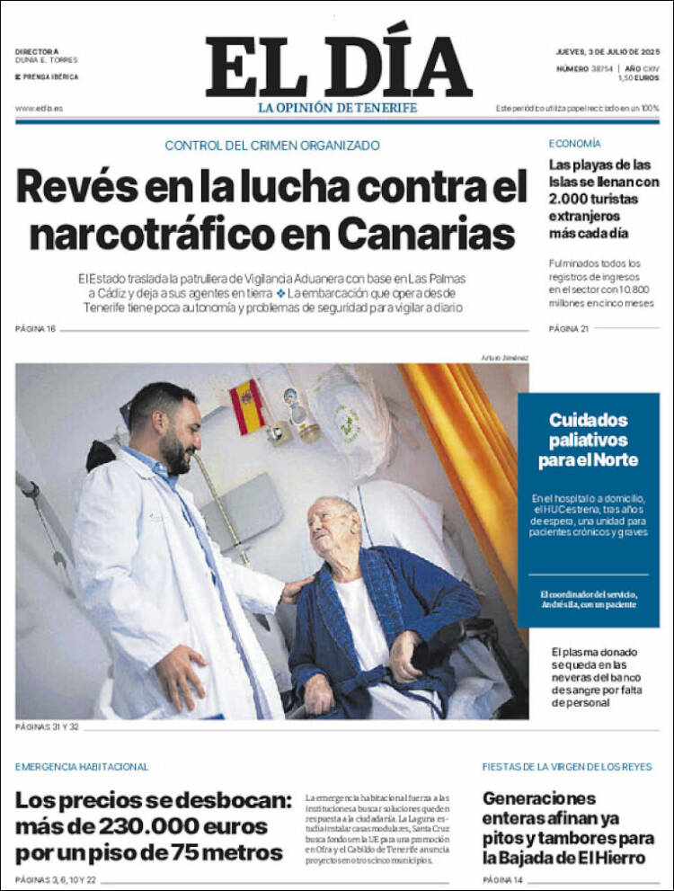 Portada de El Día (Spain)