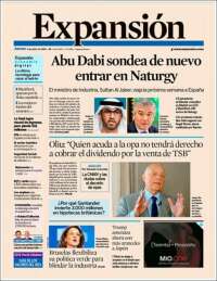 Portada de Expansión (España)