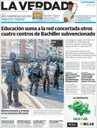Portada de La Verdad de Cartagena (Spain)