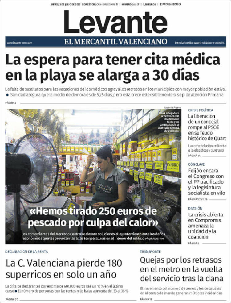 Portada de Levante (Spain)