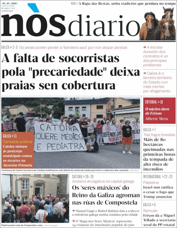 Portada de Nòs Diario (España)
