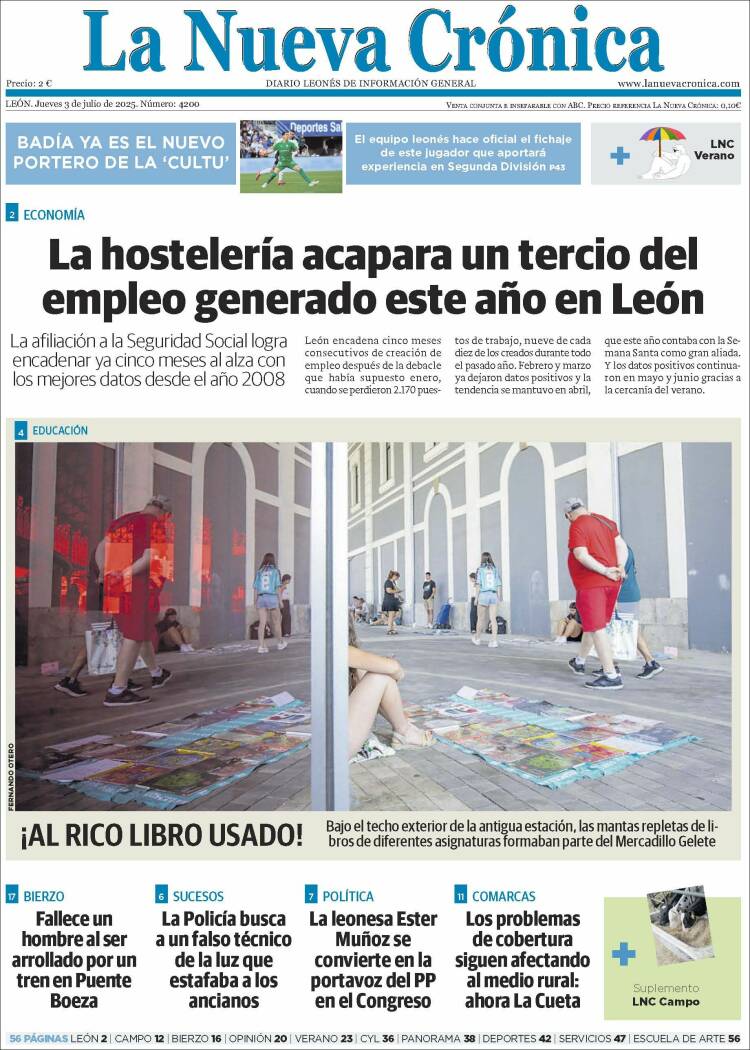 Portada de La Nueva Crónica (Espagne)