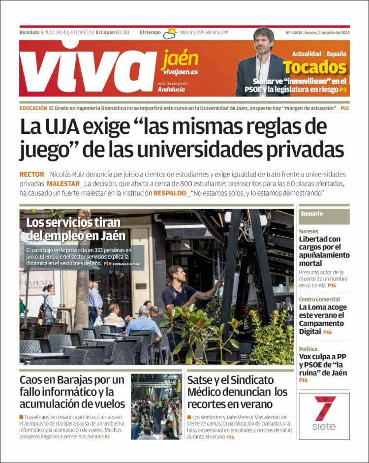 Portada de Viva Jaén (España)