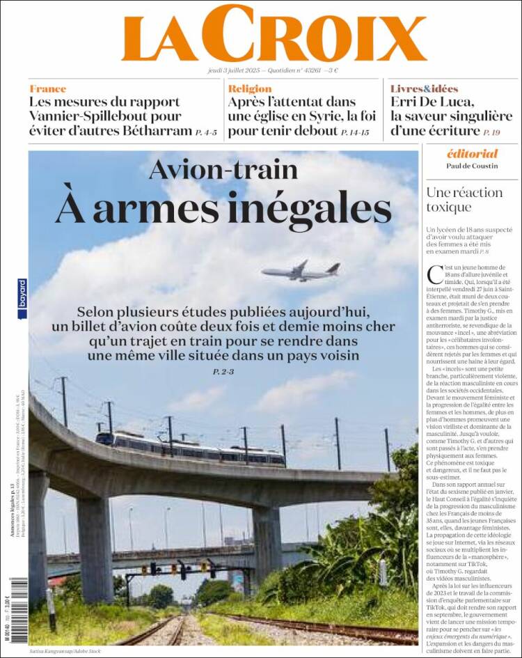 Portada de La Croix (France)