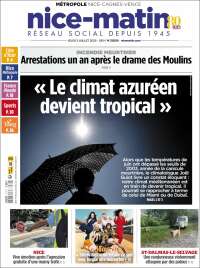 Portada de Nice-Matin (France)