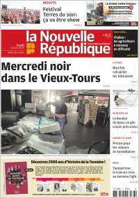 Portada de La Nouvelle Republique (France)