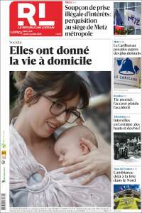 Portada de Le Republicain Lorrain (France)