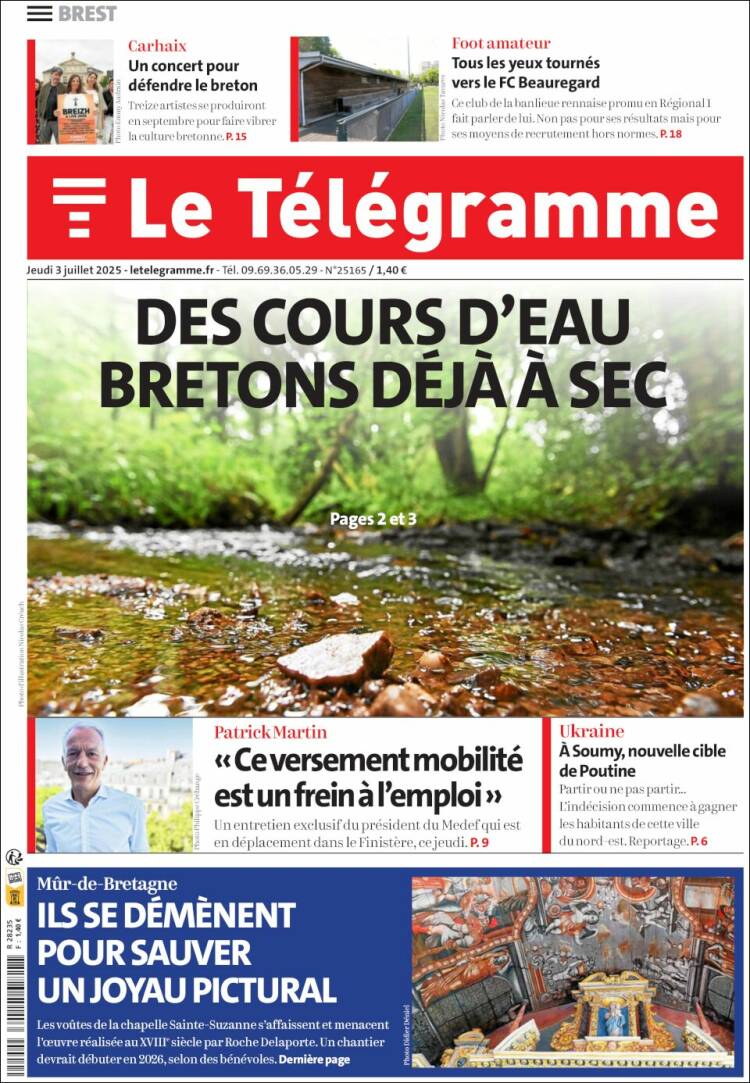 Portada de Télégramme (France)