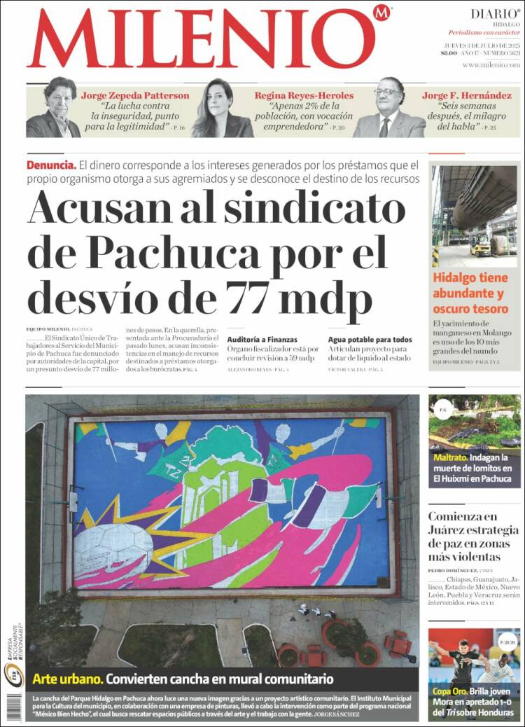 Portada de Milenio de Hidalgo (México)