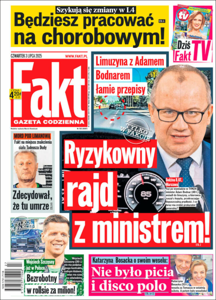 Portada de Fakt (Polonia)