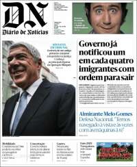Portada de Diário de Noticias (Portugal)