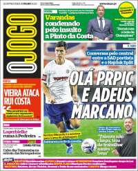 Portada de O Jogo (Portugal)