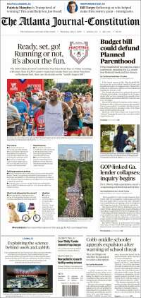 Portada de The Atlanta Journal-Constitution (USA)