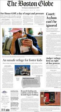 Portada de Boston Globe (États-Unis)