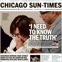 Portada de Chicago Sun-Times (USA)
