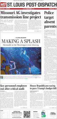 Portada de St. Louis Post-Dispatch (USA)