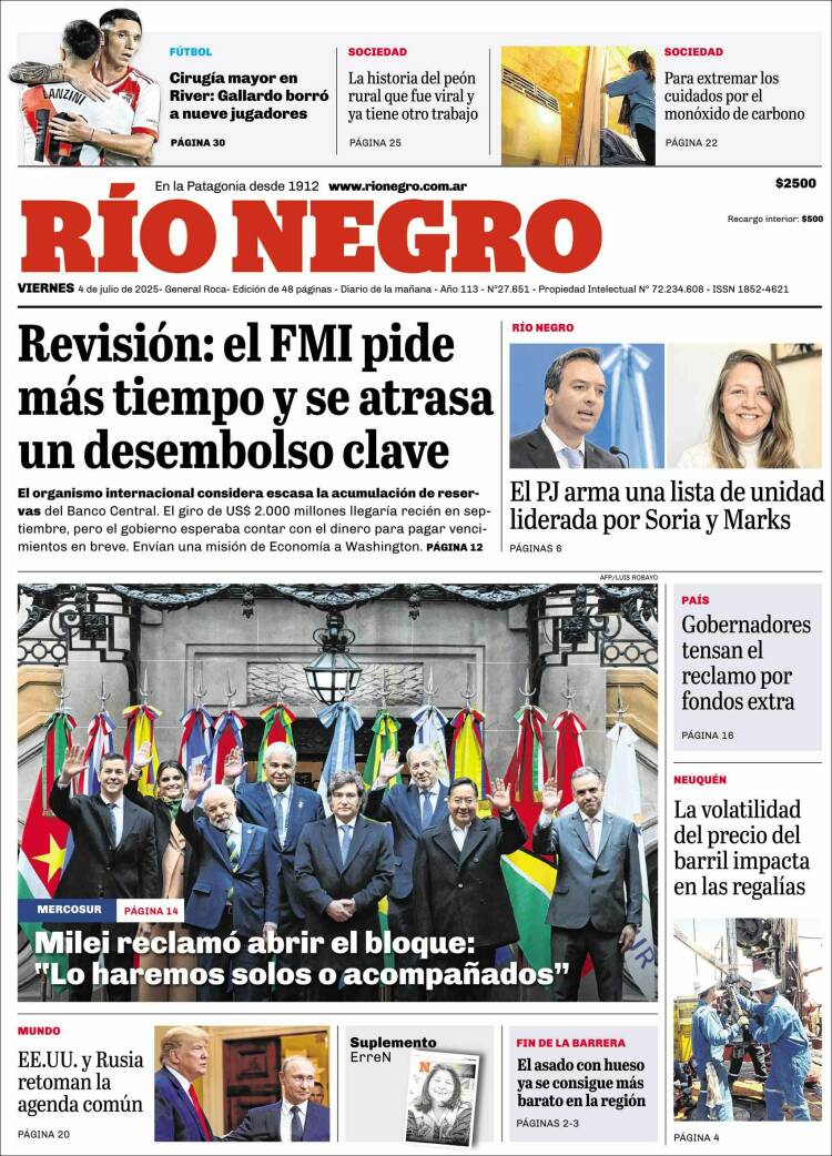 Portada de Rio Negro (Argentina)