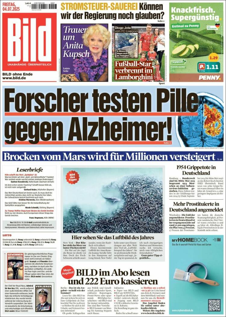 Portada de Bild (Alemania)