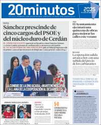 Portada de 20 Minutos - Sevilla (Espagne)