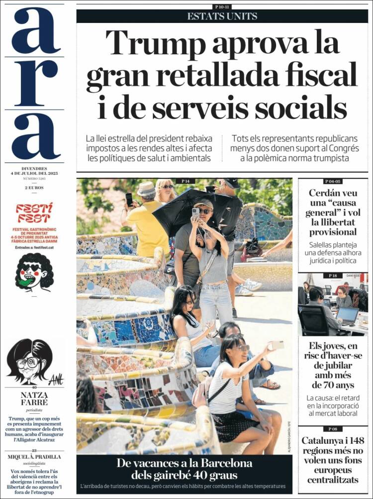 Portada de Ara (Spain)