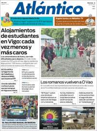Portada de Atlántico Diario (España)