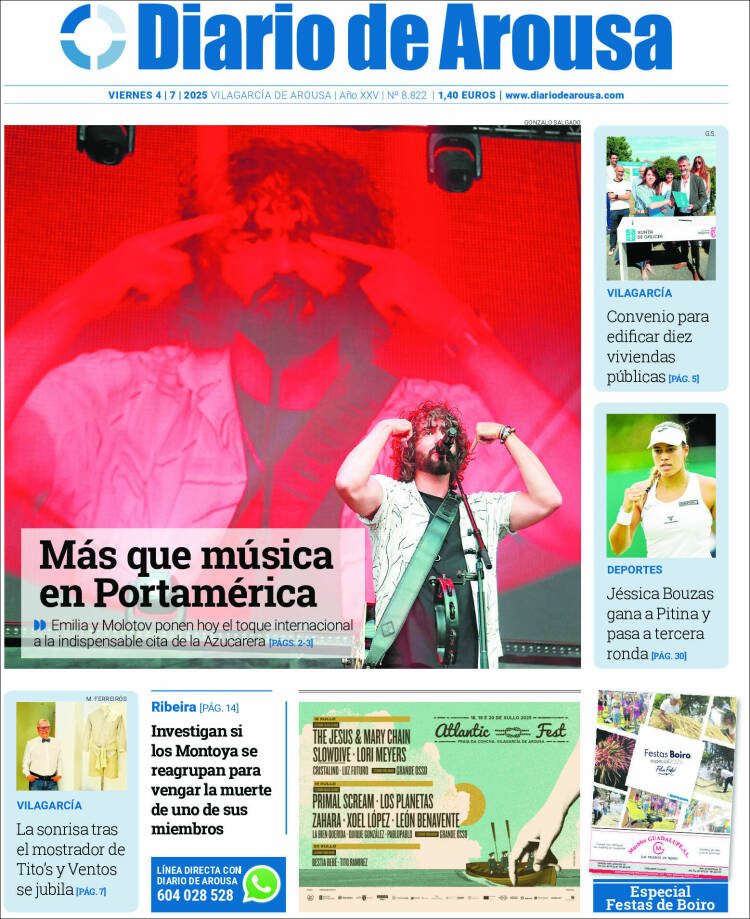 Portada de Diario de Arousa (España)
