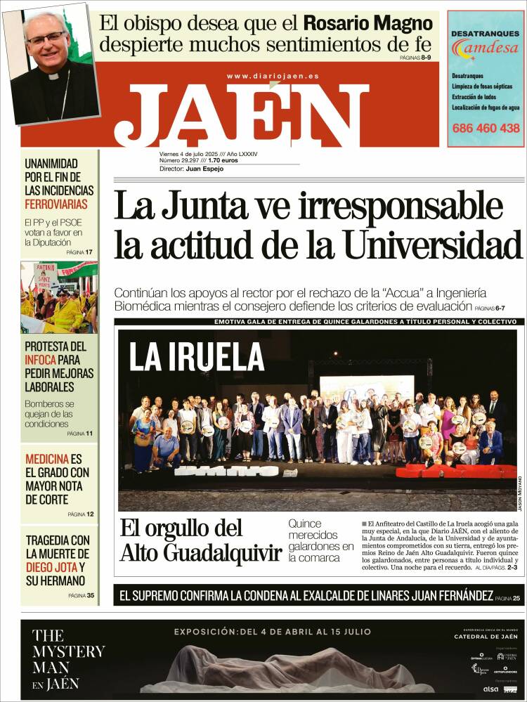 Portada de Diario Jaén (España)