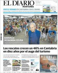 Portada de El Diario Montañés (España)