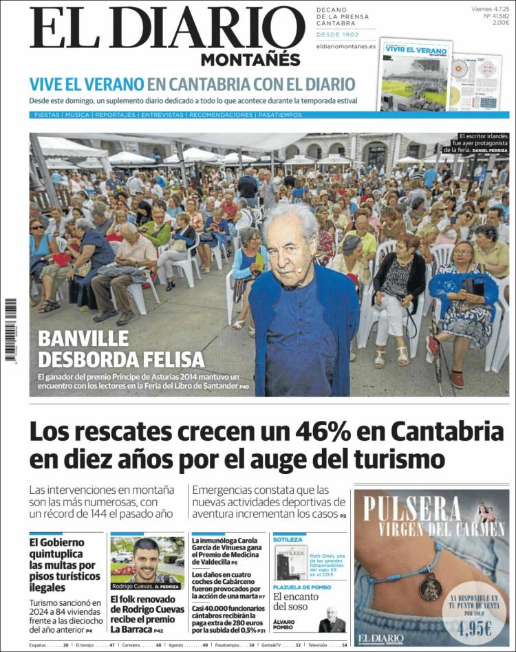 Portada de El Diario Montañés (España)