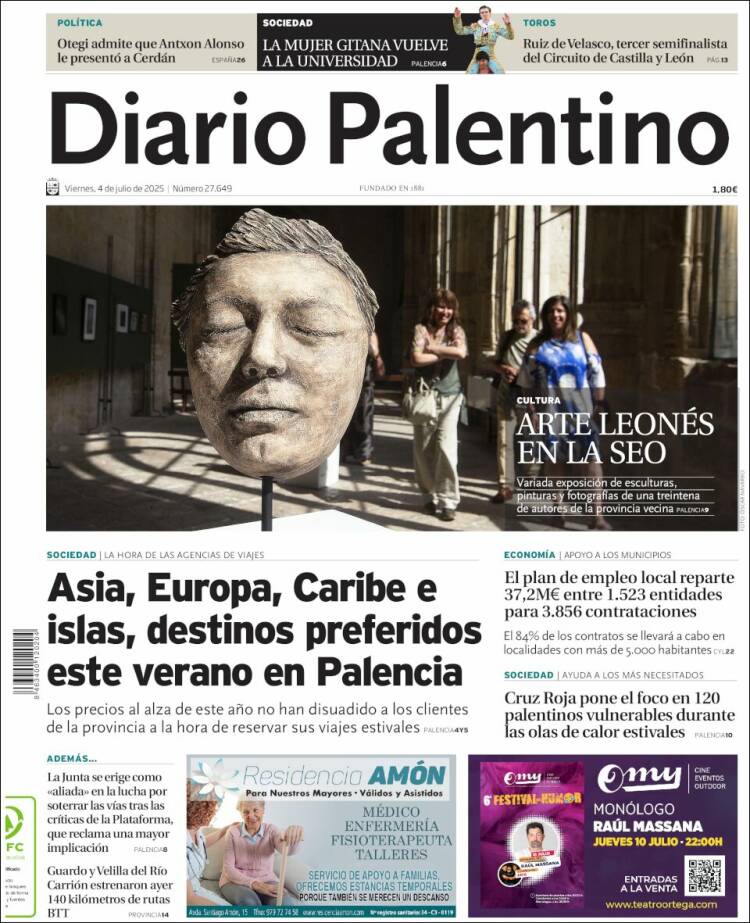 Portada de Diario Palentino (España)